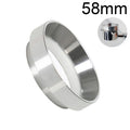 58mm stainless steel espresso dosing ring for portafilter, barista coffee accessory